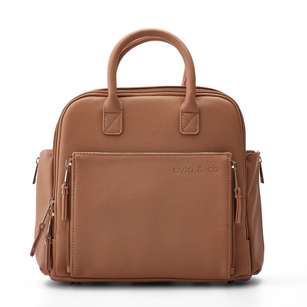 Ayla & Co Mini Diaper Bag in Caffe